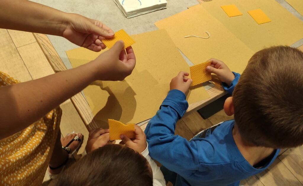 manipolazione fogli cera dapi