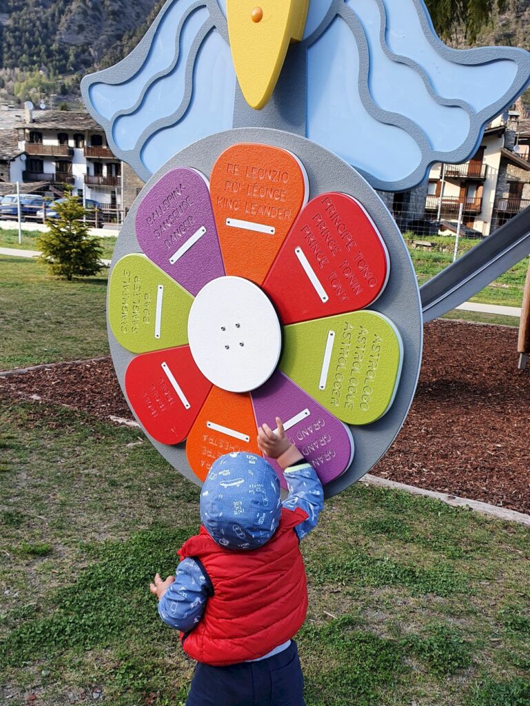 morgex con bambini parco lettura