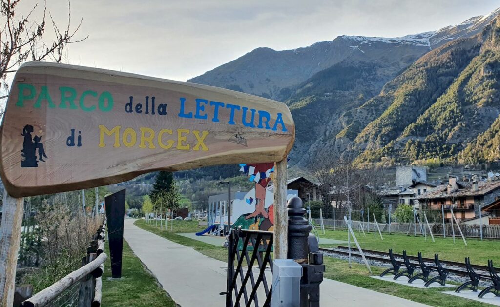 parco lettura morgex con bambini
